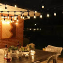 SL101 3000K Warm White LED Low Voltage Bistro String Lights 48 FT Outdoor Weatherproof 12V Edison Bulbs by Kings Outdoor Lighting