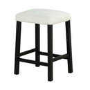 36" Modern Dining Table Set with 2 Stool, High Gloss Table Top, USB-A & USB-C Charging Ports