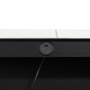 36" Modern Dining Table Set with 2 Stool, High Gloss Table Top, USB-A & USB-C Charging Ports