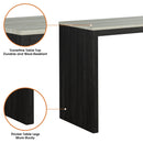 48" Modern Breakfast 1 Dining Table Set with 2 Stools for Apartment, Travertine Table Top