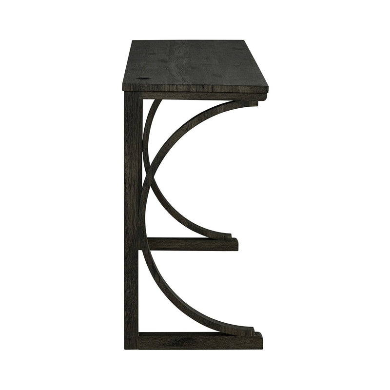 59" Rustic Dining&Bar Table Set with 3 Stools for Apartment, USB-A & USB-C Charging Ports