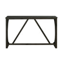 59" Rustic Dining&Bar Table Set with 3 Stools for Apartment, USB-A & USB-C Charging Ports