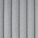 Light Gray Faux Fur Oversized Convertible Sleeper Sectional Sofa Couch Daybed and Chair Pull Out with 2 Pillows, USB Charging Ports for Living Room