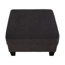 Dark Gray 3-Piece Sofa Set with Storage Ottoman & USB Charging