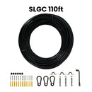 SL101 3000K Warm White LED Low Voltage Bistro String Lights 48 FT Outdoor Weatherproof 12V Edison Bulbs