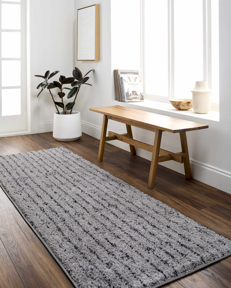 Demi Gray Washable Area Rug - Clearance