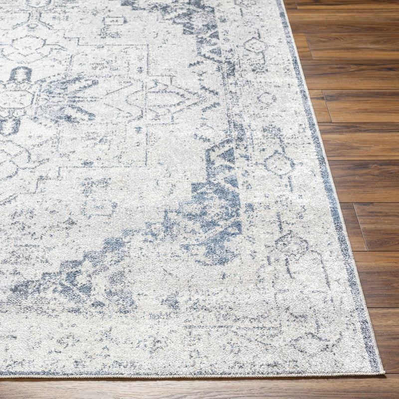 Hera Ivory Flat Pile Washable Rug
