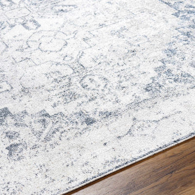 Hera Ivory Flat Pile Washable Rug