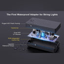 SLR102 LED RGBW Smart Bistro Acrylic String Lights Color Changing Outdoor Weatherproof 12V Edison Bulbs by Kings Outdoor Lighting