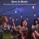 SLR102 LED RGBW Smart Bistro Acrylic String Lights Color Changing Outdoor Weatherproof 12V Edison Bulbs by Kings Outdoor Lighting