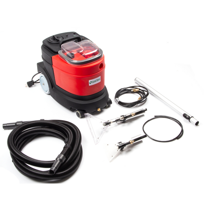SM04 Cold Water Carpet Extractor, Powerful 1.0 HP Motor, 2.1 gal Sewage Tank, 3.7 gal Solution Tank