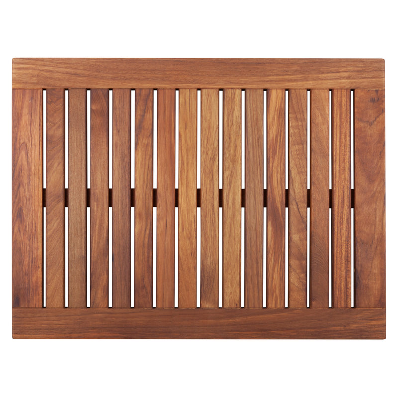 Juno Oiled Teak Shower and Bath Mat with Frame 23.6″ x 17.7″, photo 2 of 10
