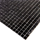 Black 12x12 Glossy Uniform Square Glass Mosaic Tile (20 pack, 18.69 sq ft/case)