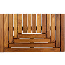 Denver Oiled Double Framed Teak Shower and Bath Mat 39" x 19" by NORDICTEAK.COM