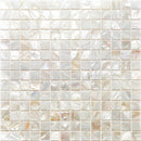 Shell White 12x12 Polished Square Shell Mother of Pearl Mosaic Tile (20 pack, 20 sq ft/case)