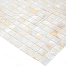 Shell White 12x12 Square Polished Shell Mother of Pearl Mosaic Tile (20 pack, 20 sq ft/case) - Sample
