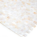 Shell White 11x12 Polished Brick Shell Mother of Pearl Mosaic Tile (20 pack, 18.52 sq ft/case) - Sample