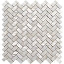 Powder White 10x11 Polished Herringbone Shell Mother of Pearl Mosaic Tile (20 pack, 16.49 sq ft/case)