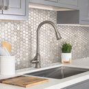 Chiffon White 12x12 Polished Hexagon Shell Mother of Pearl Mosaic Tile (20 pack, 18.69 sq ft/case) - Sample