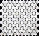 Chiffon White 12x12 Polished Hexagon Shell Mother of Pearl Mosaic Tile (20 pack, 18.69 sq ft/case) - Sample