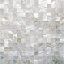 Shell White 12x12 Square Polished Shell Mother of Pearl Mosaic Tile (20 pack, 19.34 sq ft/case) - Sample