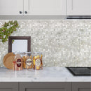 Shell White 12x12 Square Polished Shell Mother of Pearl Mosaic Tile (20 pack, 19.34 sq ft/case) - Sample