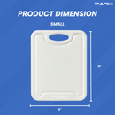 TRAPSKI 3/8 Inch Thick HDPE Cutting Boards | Food-Grade | Juice Grooves