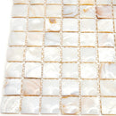 Shell White 12x12 Polished Square Shell Mother of Pearl Mosaic Tile (20 pack, 20 sq ft/case)