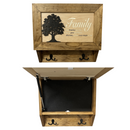 Family Tree Wall-Mounted Gun Cabinet – Hidden Secure Storage with Heartfelt Design