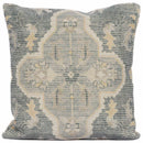 Bigaa Teal Medallion Throw Pillow