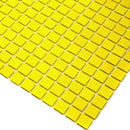 Yellow 12x12 Glossy Uniform Square Glass Mosaic Tile (20 pack, 20 sq ft/case) - Sample