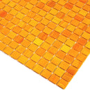 Honey Orange 12x12 Glossy Uniform Square Glass Mosaic Tile (20 pack, 20 sq ft/case)