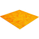 Honey Orange 12x12 Glossy Uniform Square Glass Mosaic Tile (20 pack, 20 sq ft/case) - Sample