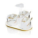 Linear Seder Night Dish Set by Feldart