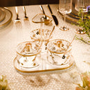 Ornate Garden Seder Night Dish Set by Feldart
