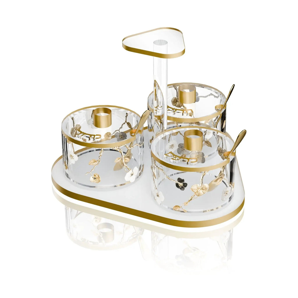 Ornate Garden Seder Night Dish Set