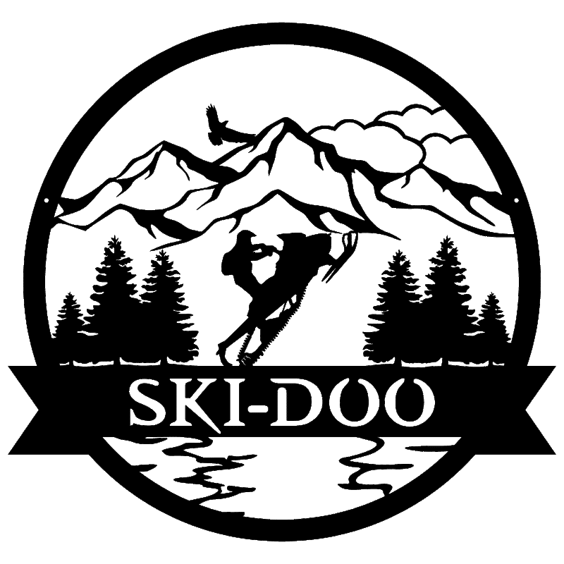 SNOWMOBILE OUTDOOR MONOGRAM