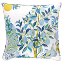 Outdoor Schumacher Citrus Garden Pillow Cover in Pool