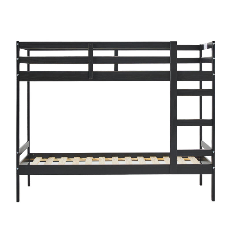 Sophie Simple Solid Wood Twin Over Twin Bunk Bed