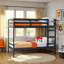 Sophie Simple Solid Wood Twin Over Twin Bunk Bed