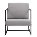 Mid-Century Modern Square Frame Fabric Lounge Chair