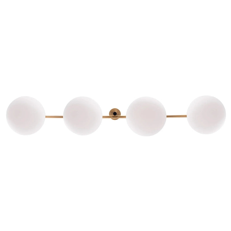 Spark Modern Gold Linear 4 Light Chandelier, photo 8 of 8