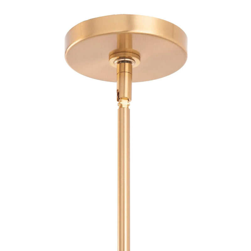 Spark Modern Gold Linear 4 Light Chandelier, photo 3 of 8
