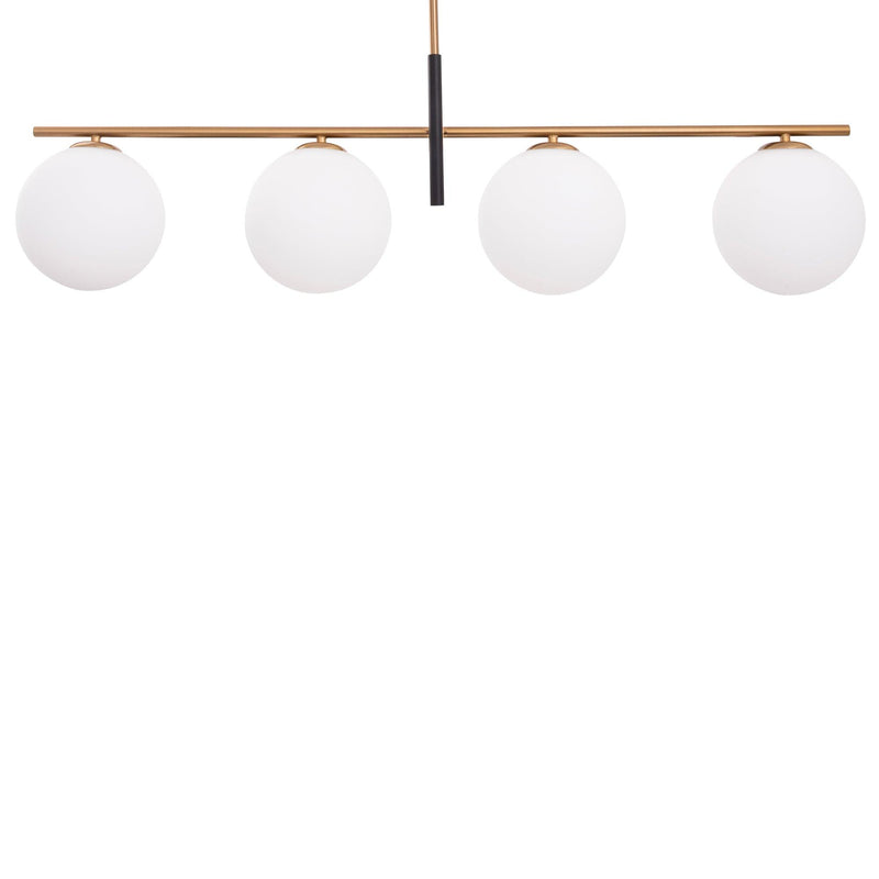 Spark Modern Gold Linear 4 Light Chandelier