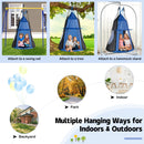 2-in-1 40 Inch Kids Hanging Chair Detachable Swing Tent Set