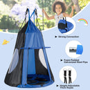2-in-1 40 Inch Kids Hanging Chair Detachable Swing Tent Set by LJGDeals
