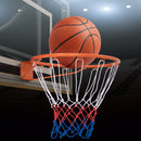 15 Inch Basketball Rim Goal Replacement with All Weather Net and Mounting Hardware