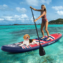 Inflatable Paddle Board with Removable Fin and Backpack