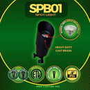 SPB01 12V Low Voltage Directional Brass Spotlight Outdoor Landscape Lighting