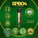 SPB04 Cast Brass Adjustable 12V Low Voltage LED Bullet Landscape Spotlight Outdoor Lighting by Kings Outdoor Lighting
